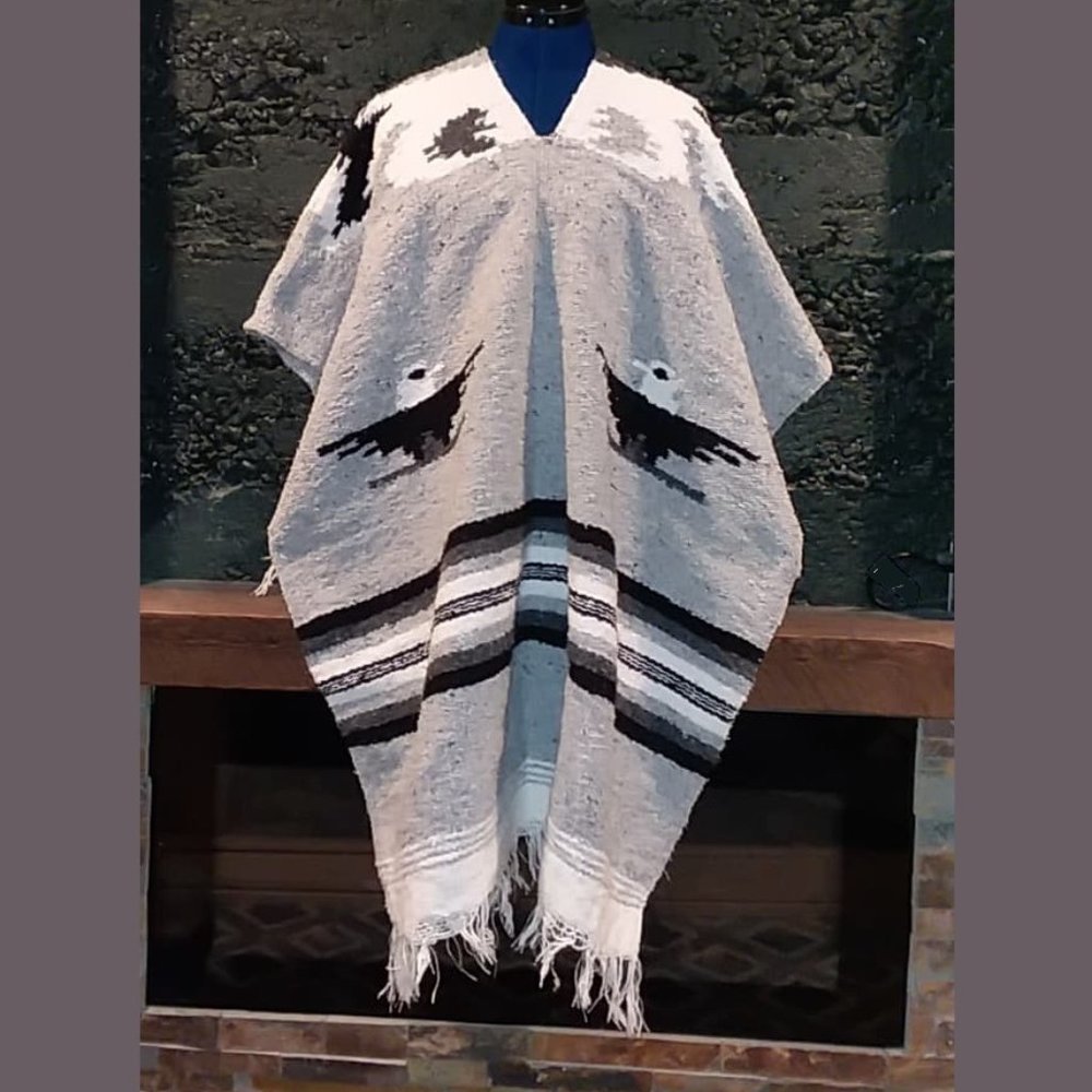 Mexican Blanket Poncho